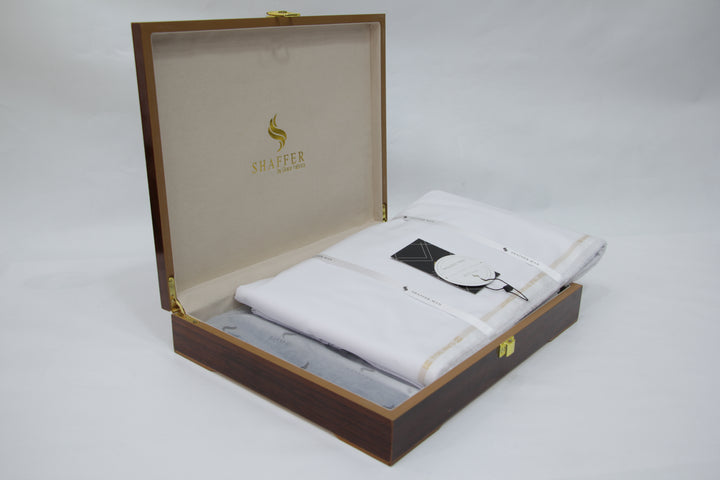 Premium Shaffer Soft Cotton [ MAYSOR ] White Color - Galaxy Apparel clothing shops