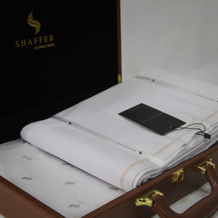 Shaffer Premium Hard Cotton Pure White Color - Galaxy Apparel clothing shops