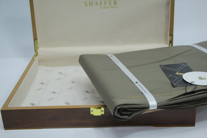 Premium Shaffer Hard Cotton Mehandi Color - Galaxy Apparel clothing shops