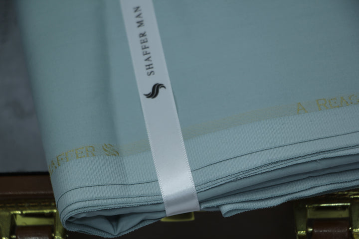 Premium Shaffer Cotton Cyan Color - Galaxy Apparel clothing shops