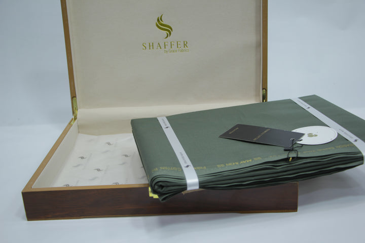 Premium Shaffer Cotton Green Color - Galaxy Apparel clothing shops