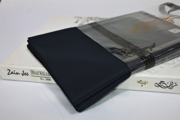 Zain Jee Cotton Navy Blue Dark Colour - THAI MALAI - Galaxy Apparel clothing shops